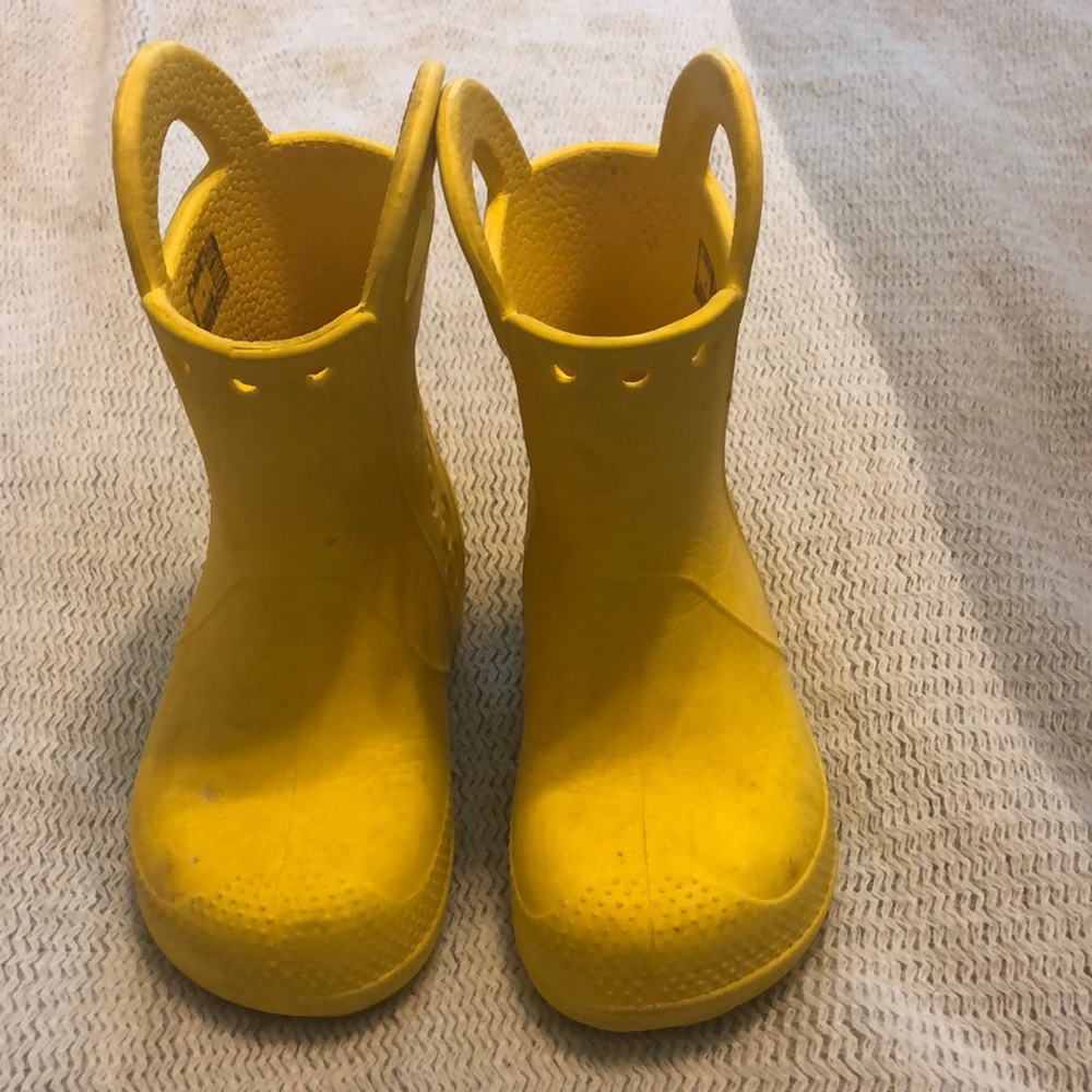 Toddler croc rain boots